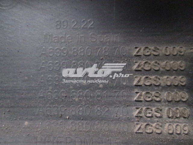 Do koszyka A6398807870 Mercedes Zderzak przedni