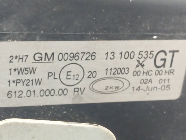 Reflektor lewy Opel 13100535 cena, od 74,91 USD