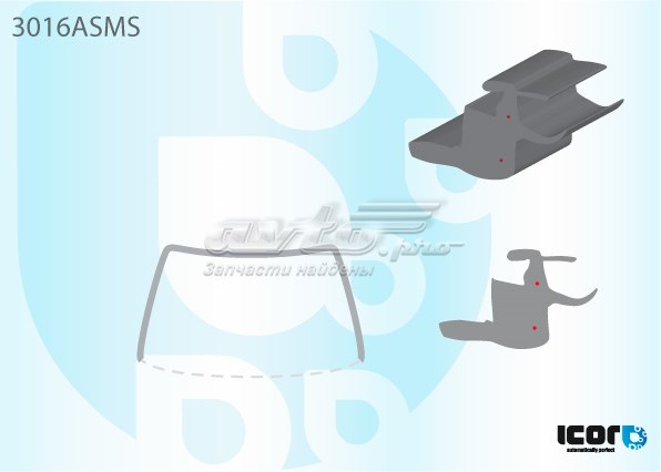 Do koszyka GS1704P120X FPS Uszczelka szyby przedniej