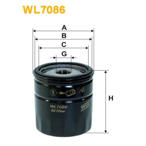 Filtr oleju WIX WL708612 cena, od 7,35 USD