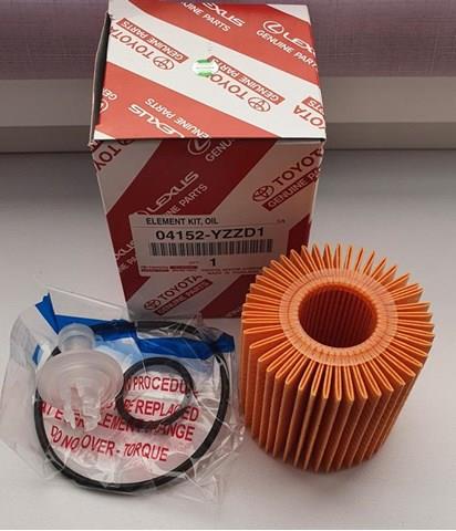 Do koszyka 04152YZZD1 Toyota Filtr oleju