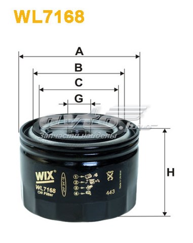 Filtr oleju WL716812 WIX