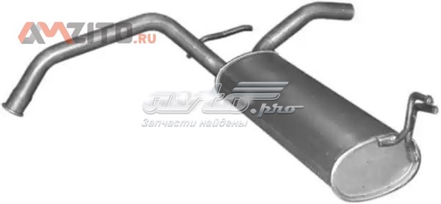 Tłumik, tylna część 04235 Polmostrow