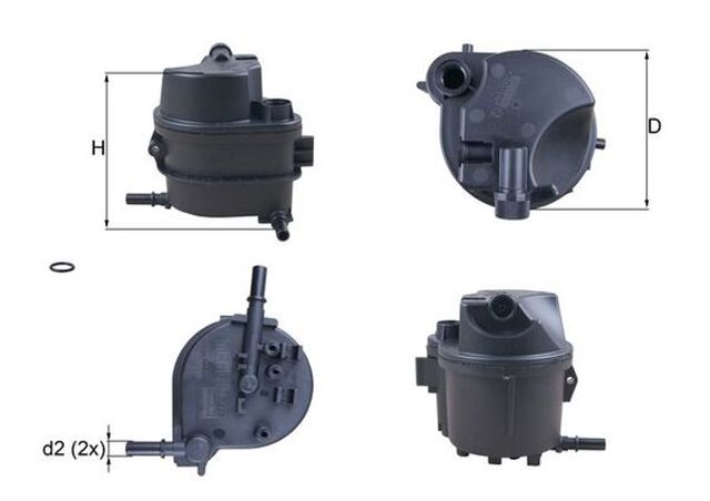 Do koszyka KL777D Mahle Original Filtr paliwa