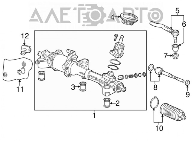 53560TZ5A01 Honda Końcówka drążka kierowniczego zewnętrzna