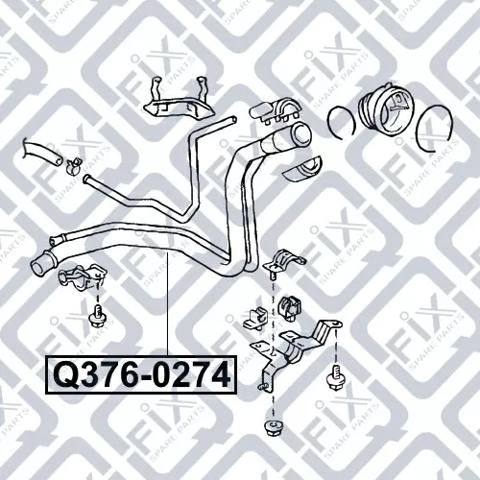 Przewód wlewu zbiornika paliwa Q3760274 Q-fix