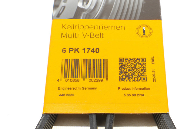 Pas napędowy mechanizmów Continental/Siemens 6PK1740 cena, od 17,56 USD