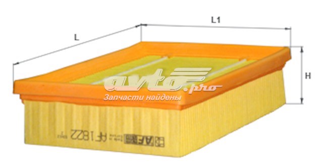 Do koszyka AF1822 Alpha Filter Filtr powietrza