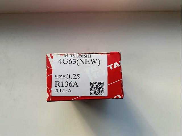 Do koszyka R136A025 Taiho Panewki korbowodowe wału korbowego, zestaw, 1. naprawa (+0,25)