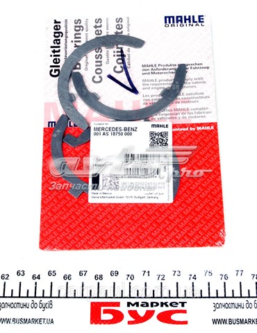 001AS18750000 Mahle Original Półpierścień oporowy wału korbowego, STD, zestaw