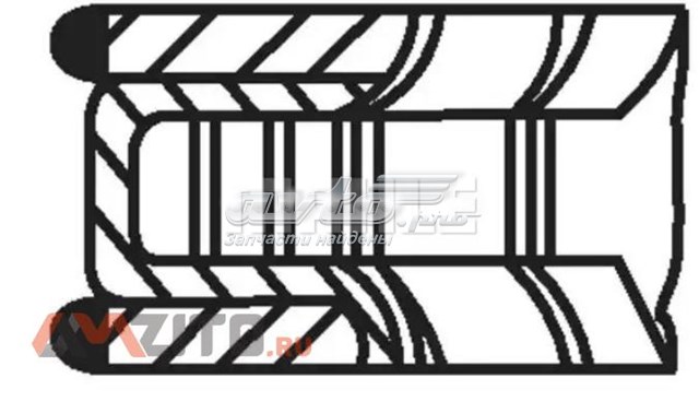 681 RS 00106 0N0 Mahle Original pierścienie tłokowe na 1 cylinder, std.