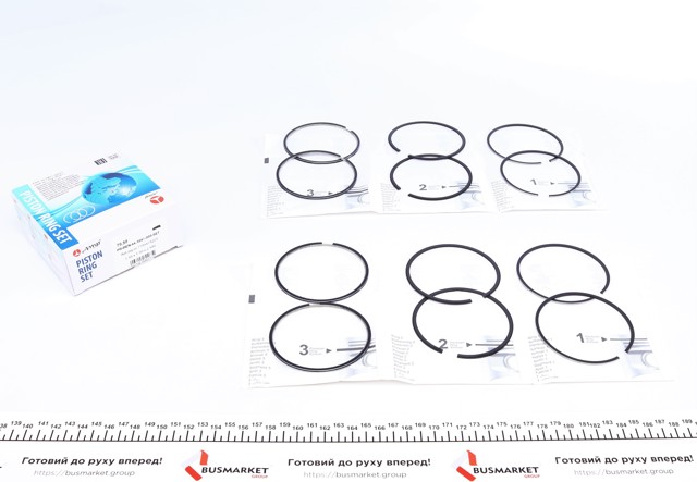 PRREN443841000SET AMP/Paradowscy Pierścienie tłokowe na 1 cylinder, STD.