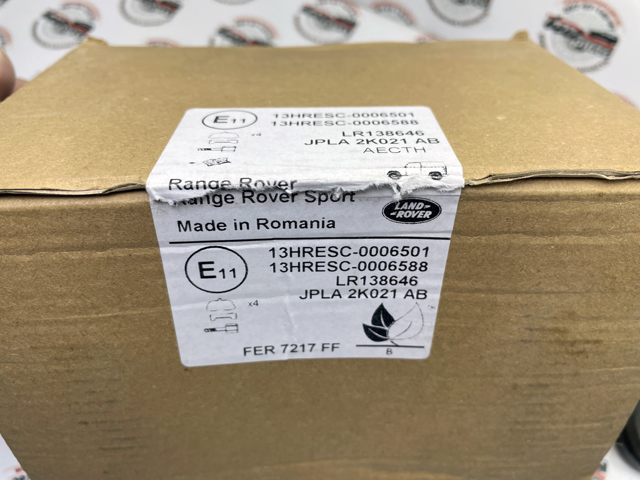 LR138646 Land Rover Klocki hamulcowe przednie tarczowe