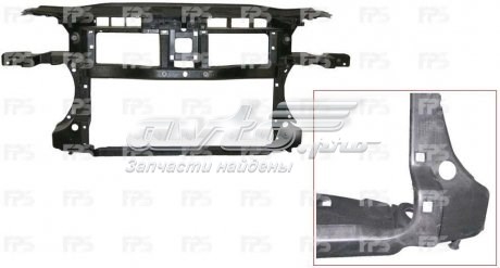 FP7407200 FPS Osłona chłodnicy kompletna (panel mocowania reflektorów)
