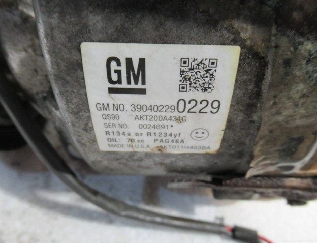 Sprężarka klimatyzacji General Motors 39040229 cena, od 236,47 USD
