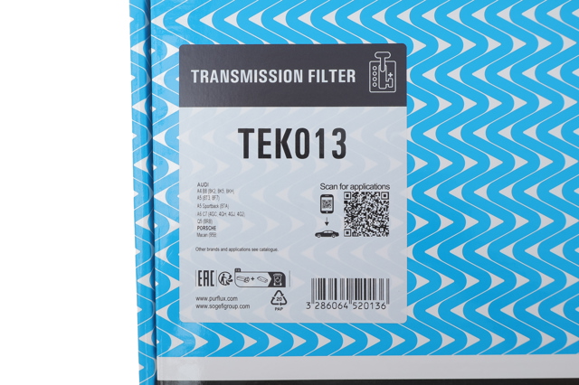 Filtr automatycznej skrzyni biegów TEK013 Purflux