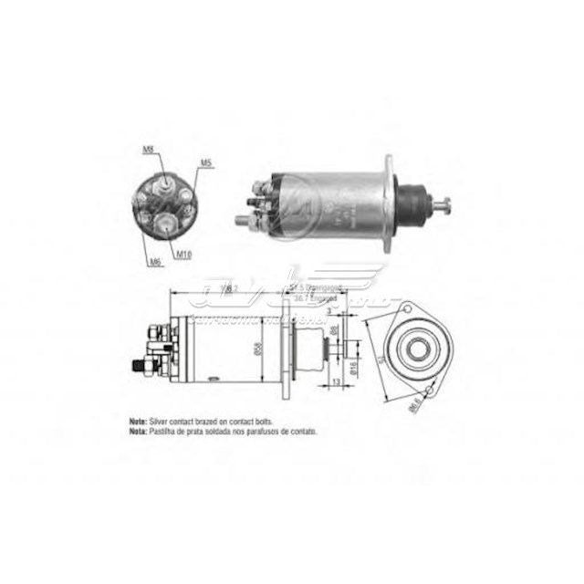 ZM815 ZM elektromagnes rozrusznika