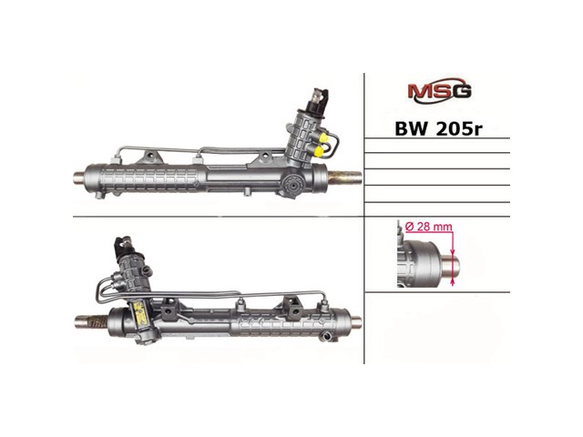 Do koszyka BW205R MSG Rebuilding Listwa kierownicza (maglownica)