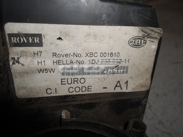 XBC001610 Rover Reflektor lewy