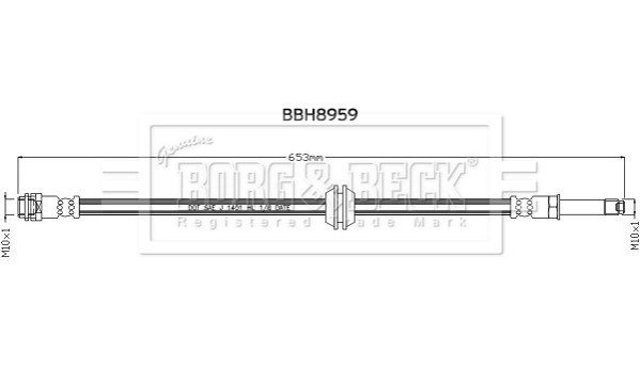 A9104282700 Mercedes przewód hamulcowy tylny