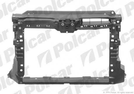 Do koszyka 9503041 Polcar Osłona chłodnicy kompletna (panel mocowania reflektorów)