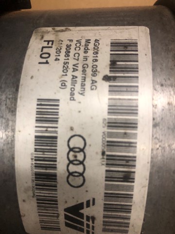 Do koszyka 4G0616039AG VAG Amortyzator przedni