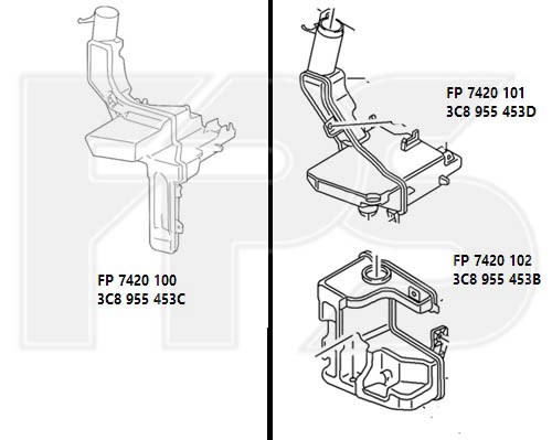 Zbiorniczek spryskiwacza szyb FPS FP7420101 cena, od 47,25 USD