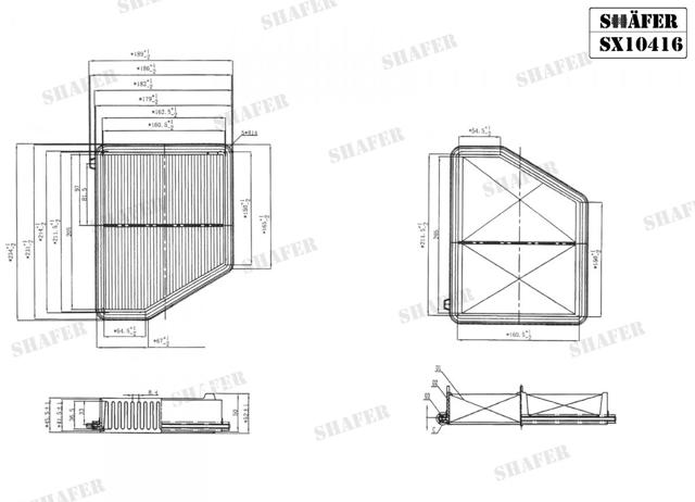 Do koszyka SX10416 Shafer Filtr powietrza