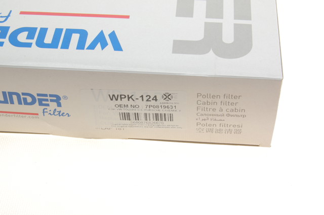WPK124 Wunder Filtr kabiny