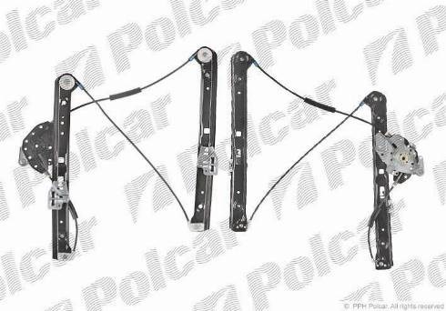 Mechanizm podnoszenia szyby drzwi przednich lewych Polcar 2008PSG1