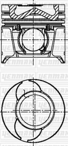 Tłok, komplet do jednego cylindru, STD Smart FORTWO coupe (450) (2004 - 2007) cena, od 104,91 USD