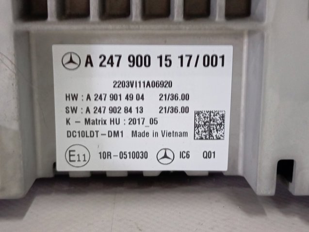 Wyświetlacz wielofunkcyjny A2479001517 Mercedes