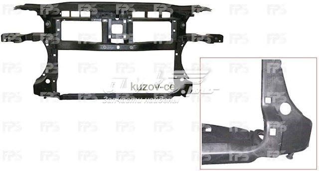 FP 7407 200 FPS osłona chłodnicy kompletna (panel mocowania reflektorów)