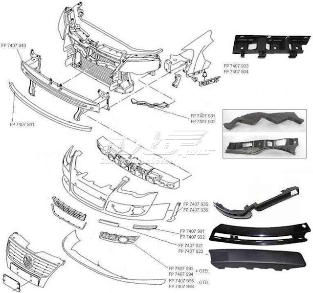 Zderzak przedni FPS FP7407922 cena, od 109,32 USD