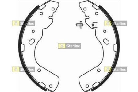 Klocki hamulcowe tylne bębnowe Starline BC08450