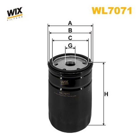 Filtr oleju WIX WL707112 cena, od 7,71 USD