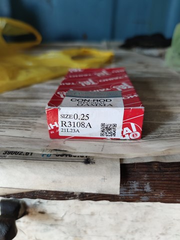 Panewki korbowodowe wału korbowego, zestaw, 1. naprawa (+0,25) R3108A025 Taiho