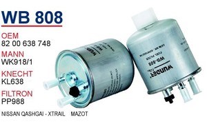 Filtr paliwa Wunder WB808 cena, od 17,29 USD