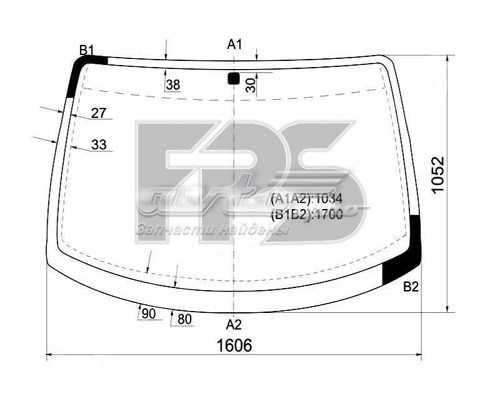 Szyba przednia do Hyundai H-1 STAREX Starex A1