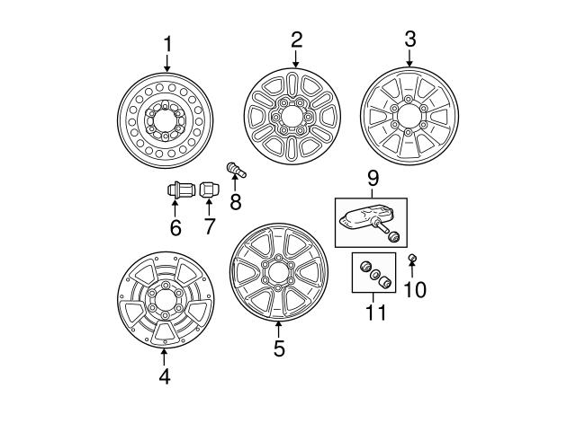 Czujnik ciśnienia w oponach 4260733012 Toyota