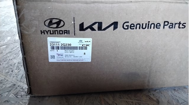 Wał korbowy silnika Hyundai/Kia 231112G230 cena, od 606,50 USD