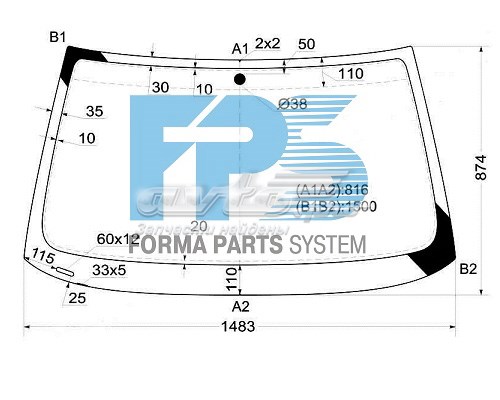Szyba przednia do BMW 3  E36