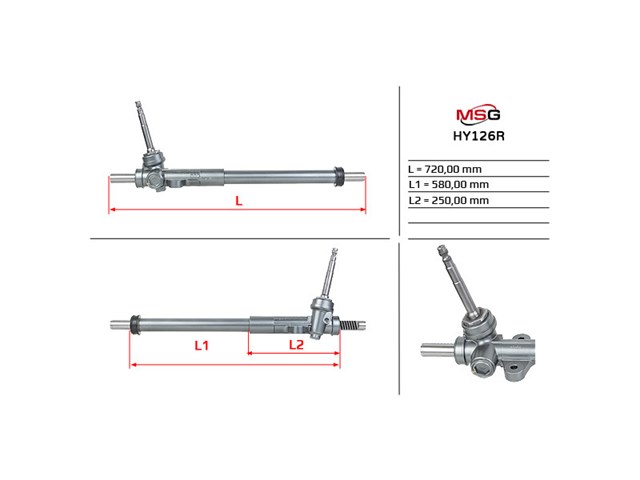 Do koszyka HY122R MSG Rebuilding Listwa kierownicza (maglownica)