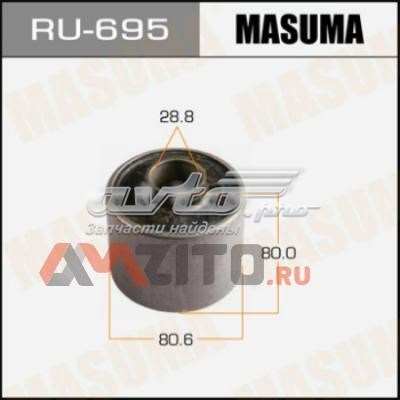 Do koszyka RU695 Masuma Silentblock przedniego wahacza dolnego