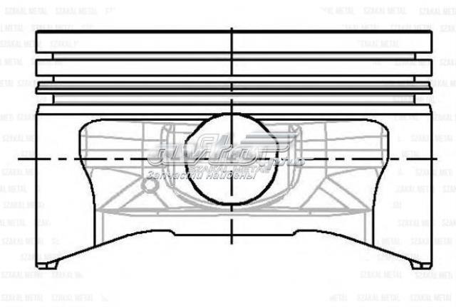 8742940700 Nural Tłok, komplet na 1 cylinder, 2. naprawa (+0,50)