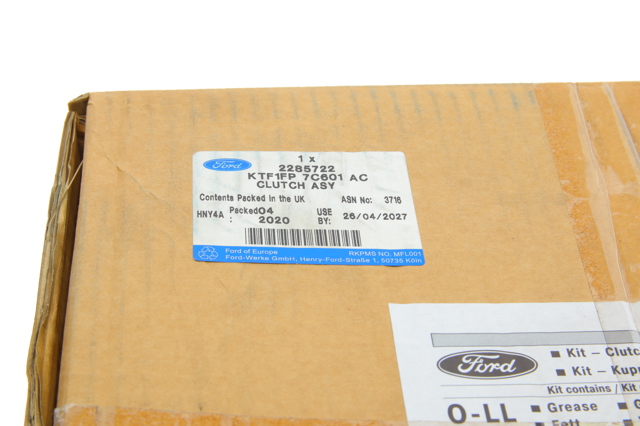Zestaw sprzęgła (3 części) Ford KTF1FP7C601AC