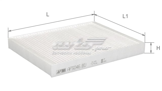 Filtr kabiny Alpha Filter AF5046 cena, od 7,46 USD