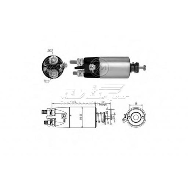 ZM2897 ZM elektromagnes rozrusznika