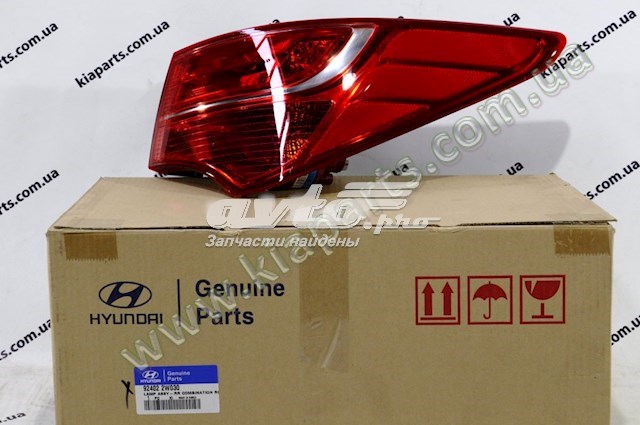 Lampa zespolona tylna prawa zewnętrzna Hyundai/Kia 924022W030 cena, od 141,31 USD