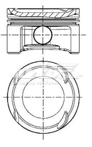 Do koszyka 8714130720 Nural Tłok, komplet na 1 cylinder, 2. naprawa (+0,50)